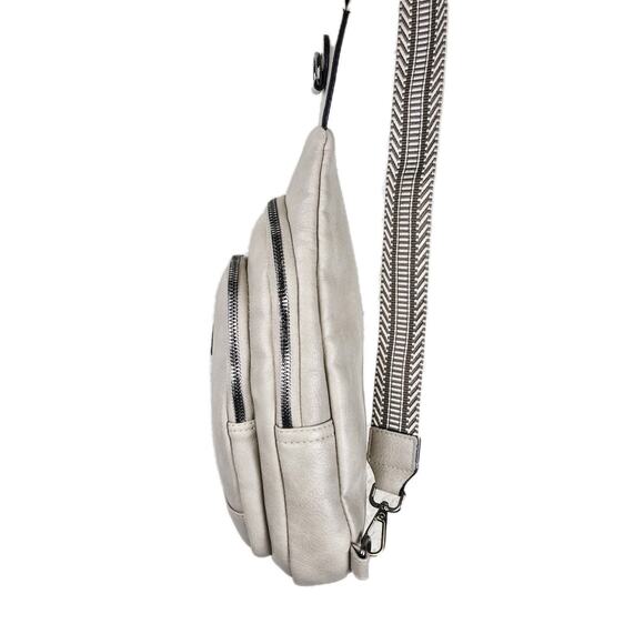 CLUCI Small Sling Bag for Women Crossbody Faux Leather Trendy Waist Packs - Picture 6 of 14